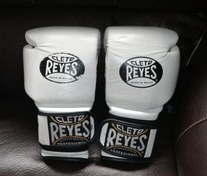 Examen des gants d'entraînement Cleto Reyes