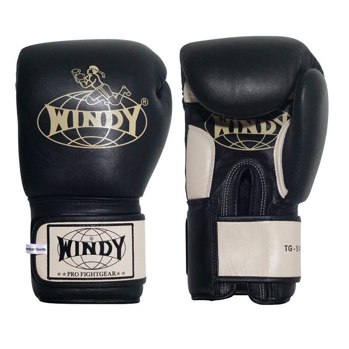 WINDY Leder-Muay-Thai-Trainings-Sparring-Handschuhe