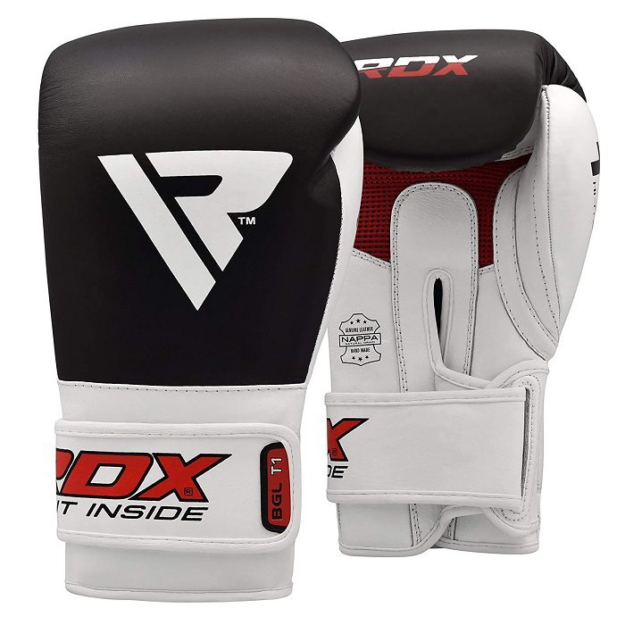 RDX Guanti da boxe Pro Fight in vera pelle