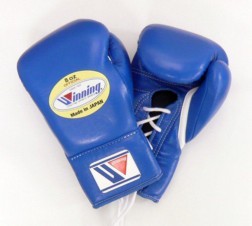 Blue .10oz Boxing Top Ten Boxing Glove "Pro" Race .100% Leather Kickboxing 