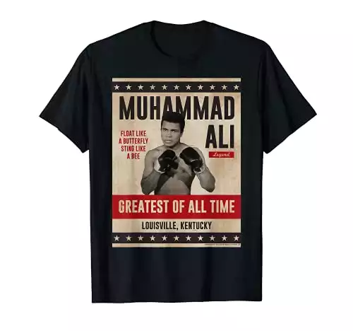 Muhammad Ali - Maglietta Ali più grande di tutti i tempi