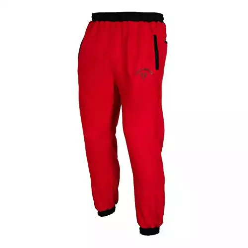Pantaloni della tuta da jogger da boxe Title, rosso/nero, XL