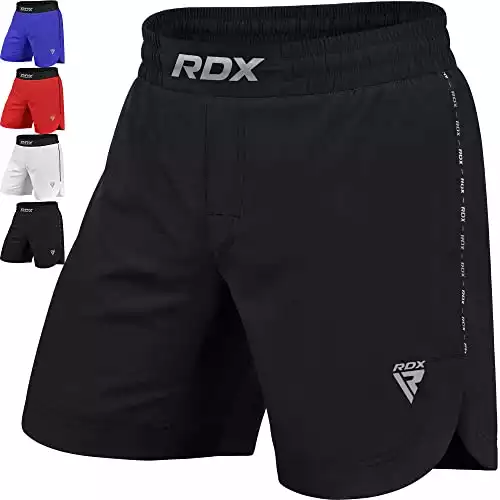 RDX Pantaloncini MMA per allenamento e kickboxing – Pantaloncini da combattimento per arti marziali, combattimento in gabbia, Muay Thai, BJJ, boxe, grappling
