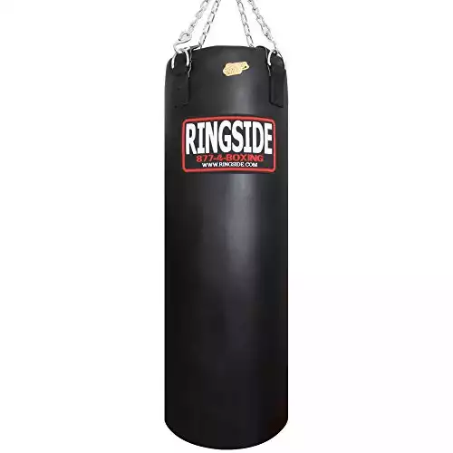 Ringside Powerhide - Saco de boxeo (relleno suave), color negro, 100 libras