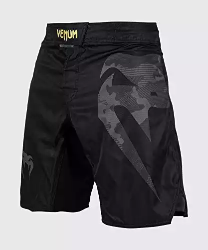 Pantalones cortos de combate Venum Standard, negro/dorado, talla XS