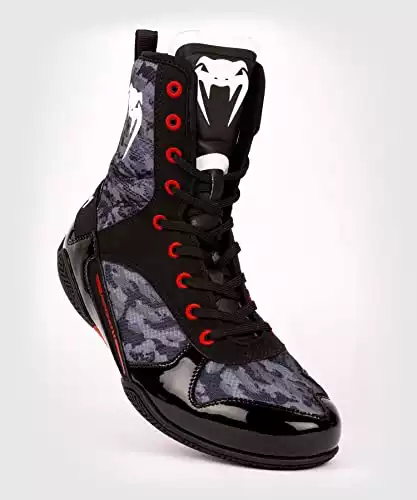 Venum Chaussures de boxe Venum Elite pour homme, camouflage foncé, 11,5 US