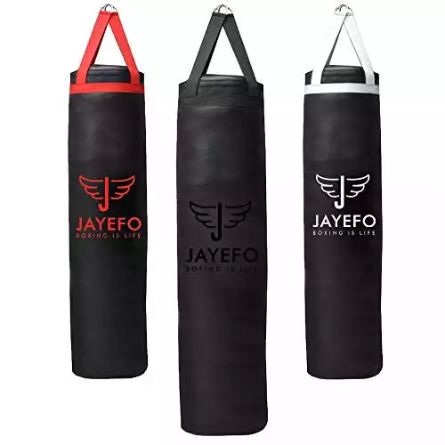 Jayefo Sports Punching Bag - Hanging Boxing Bag for MMA, Karate, Judo, Muay Thai, Kickboxing, Self Defense Training