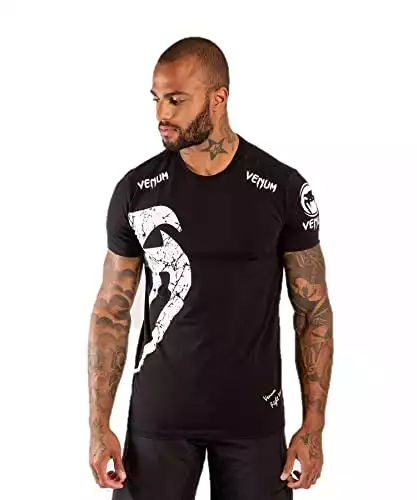 T-shirt novità Venum da uomo classiche, nere, grandi USA