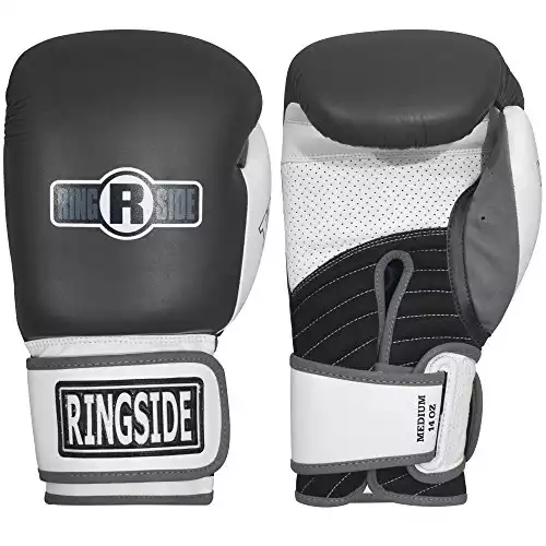 Ringside IMF Tech Boxing MMA Training Bag Gloves, Regular, Black
