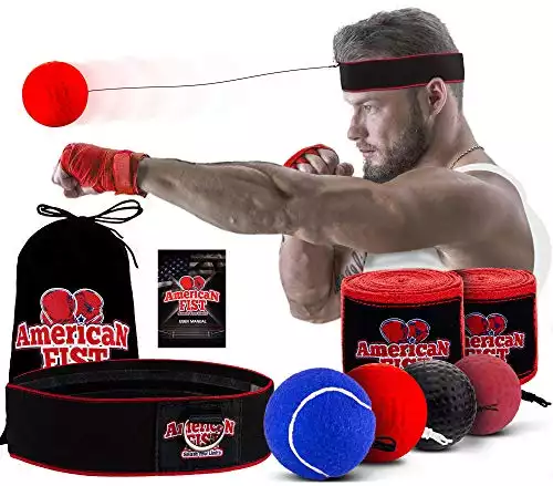 Boxing Reflex Ball Set with headband