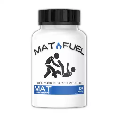 MatFuel – Ausdauer und Fokus für Jiu Jitsu, BJJ Pre-Workout-Energiekapseln, wenig Koffein