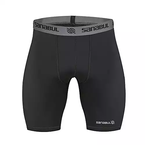 Sanabul Mens Compression Shorts (Large, Black)