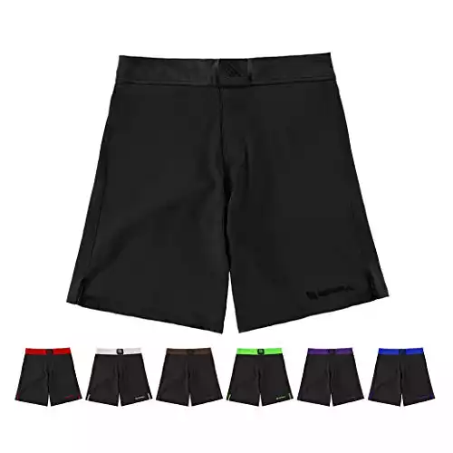 Sanabul Essential MMA BJJ Cross Training Workout Shorts (32 inch W, Black)