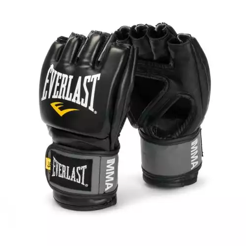 black everlast MMA grappling gloves